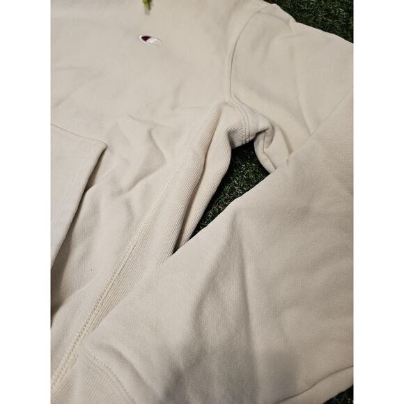 Men’s RARE Champion Reverse Weave Hoodie Sweatshirt Pullover Nylon Hood-Small - Picture 2 of 8